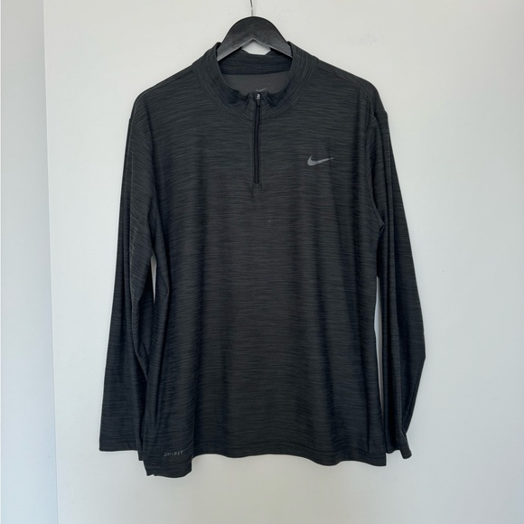 Nike Dri Fit Dark Grey Athletic Pullover - Picture 1 of 4